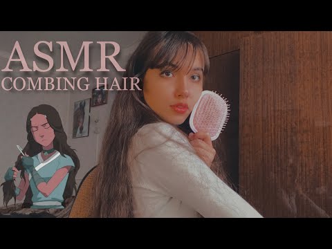 ASMR combing long hair & comb sounds (no talking)✨ АСМР расчёсывание волос и звуки расчёски 💁🏽‍♀️