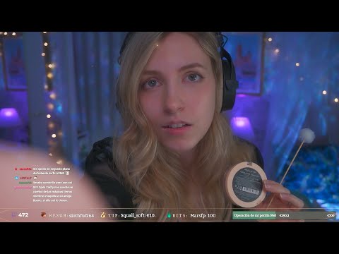 ASMR roleplay en directo, te maquillo para salir ♥