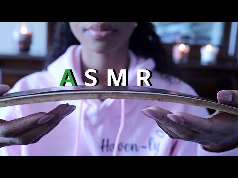 ASMR GENTLE Tapping and Scratching (No Talking) wood, leather, plastic, cardboard etc....