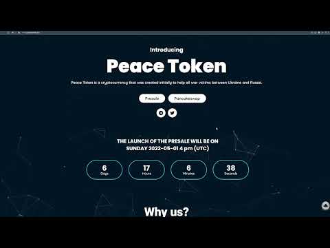 NEW 100X COIN! PEACE TOKEN PRICE SKYROCKET IS READY! (HIGH POTENTIAL TOKEN) CRYPTO GAME COMING SOON