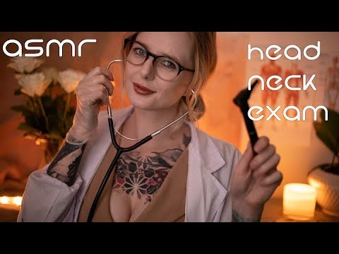 ASMR Doctor Dee 👩‍⚕️ Relaxing Head and Neck Exam (Soft Spoken, Medical Roleplay, Gloves Sounds)