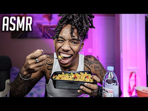 ASMR | **MUKBANG AND CHILL** For SLEEP And Relaxation Whispers , Tapping . Soothing Triggers Etc..