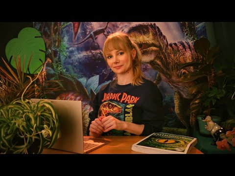 Jurassic World Travel Agent Role Play / ASMR Soft Spoken / Typing / Page Flipping