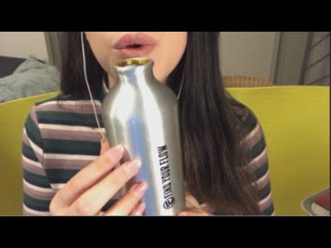ASMR Lid Sounds & Bottle Tapping, Scratching and Water sounds for Sleep & Relaxation (With Whispers)