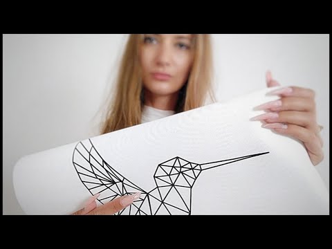 ASMR #2 - TAPPING SCRATCHING AND TRACING - GENTLE SOUNDS & LONG NAILS