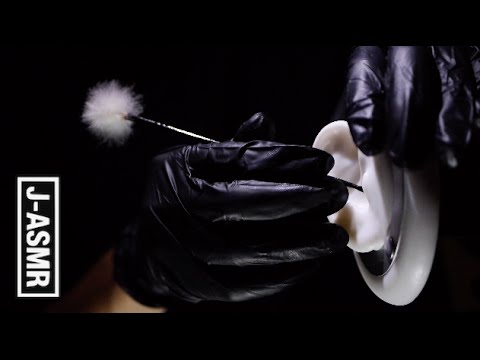 [音フェチ]ゴム手袋をつけて耳かき - (3Dio)Ear Cleaning with Latex Gloves[ASMR]