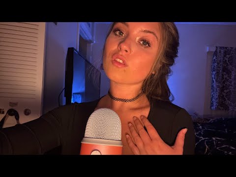 ASMR | collarbone tapping/scratching + yapping ofc