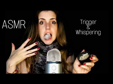 ASMR | 5 ungewöhnliche Trigger und Gequatsche | whispering, ice, powder pearls,... (german/deutsch)