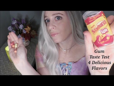 ASMR Trying Starburst Gum, Four Flavors | Tingly Whispered Ramble