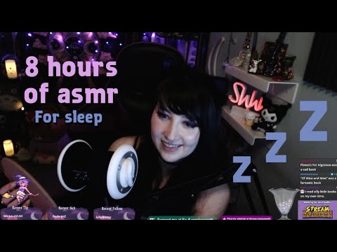 8 Hours of ASMR for sleep - whispers, tapping, scratching VOD compilation