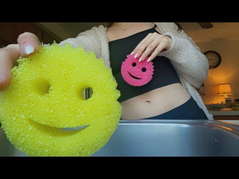 ASMR! Scrub DADDY + Mommy! Crispy Scratching and Tapping!