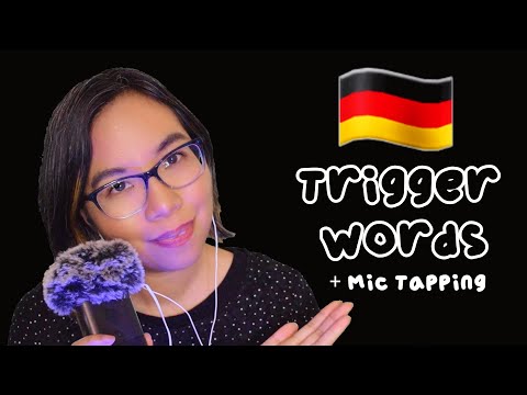 ASMR GERMAN TRIGGER WORDS (Close up Whispers, Mic Tapping) 😴🇩🇪 Flüsternde Worte auf Deutsch [Collab]
