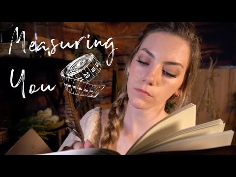ASMR | Measuring You & Taking Notes | Writing sounds, unintelligible murmuring, fantasy roleplay