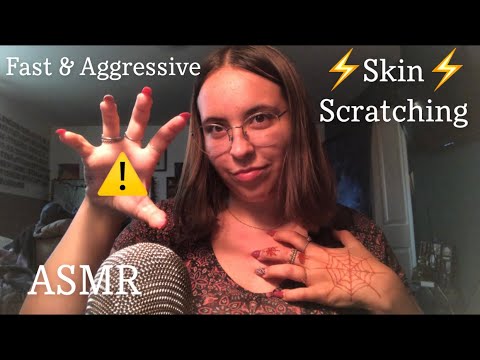 Fast and Aggressive Skin Scratching ASMR // Custom Video