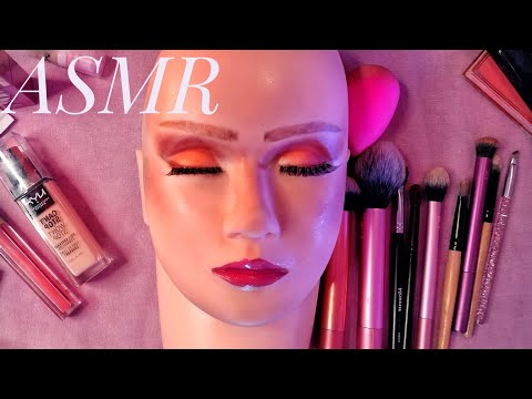 ASMR Makeup on MANNEQUIN 😴 Doing Your Makeup 💄 Up Close Whispers, Makeup Tutorial, Application