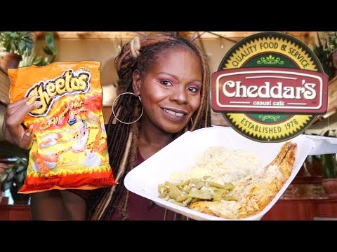 Cheddars/Hot Cheetos DINNER MUKBANG ASMR Ramble | Guess In Town