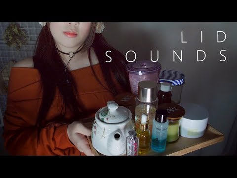 ASMR 19 Different Lid Sounds & Tapping 뚜껑소리