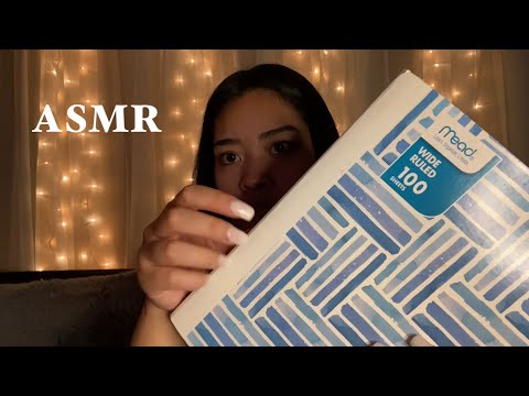 ASMR Notebook Triggers (tapping, scribbles, scratching)