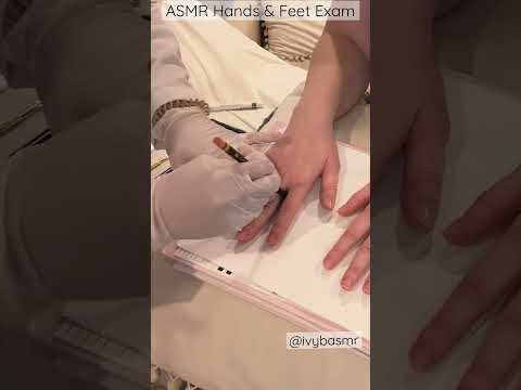 ASMR Medical Exam of the Hands & Feet - Drawing Hands Model #asmr #asmrmedicalexam #asmrrealperson