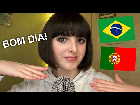 ASMR Teaching You Basic Portuguese 🇵🇹/🇧🇷