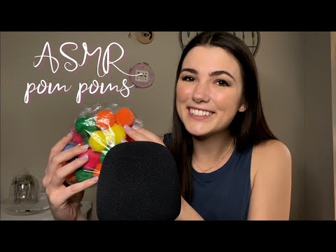 ASMR Pom Pom Triggers and Soft Spoken Rambles