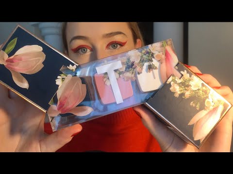ASMR | slow whisper | tapping | lid sounds | personal attention to products💛✨
