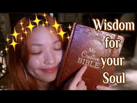 Christian ASMR - Reading Proverbs from the Bible for Wisdom Pt. 1 (whispers + triggers)