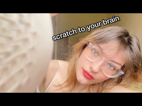 aggressive scratching & tapping your face ASMR