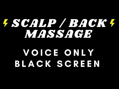 ASMR - INTENSE RELAXATION SCALP AND BACK MASSAGE for Sleep aid with relaxing and CALMING VOICE