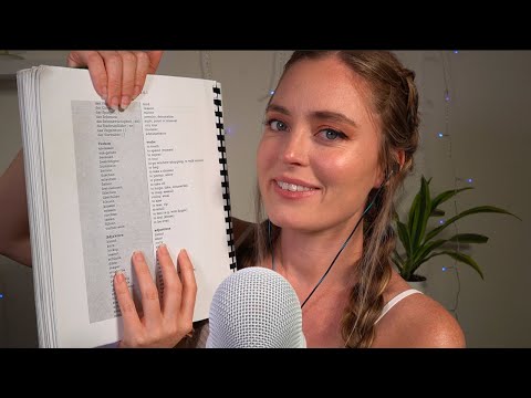 ASMR Girl Learns German Words To Touch and To Feel 👐