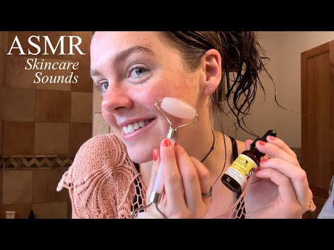 ASMR My Skincare Routine (Water & Soapy Sounds)