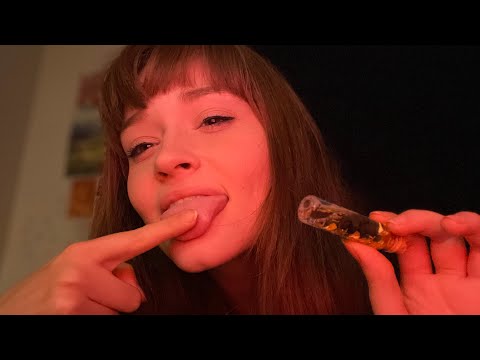 ASMR LIQUID GOLD SPIT PAINTING!✨ (WET SLOW SPIT PAINTING AND TEETH TAPPING)