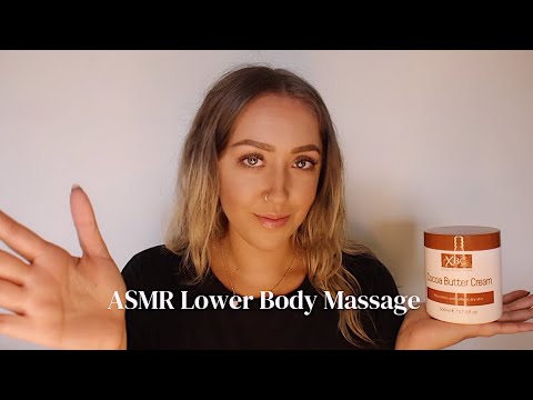 ASMR Relaxing Lower Body Leg and Foot Massage (With & Without Cream)
