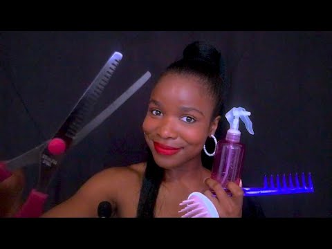 ASMR Fast and Aggressive Haircut Roleplay (Hair Salon Roleplay In Xhosa) ✂️😴