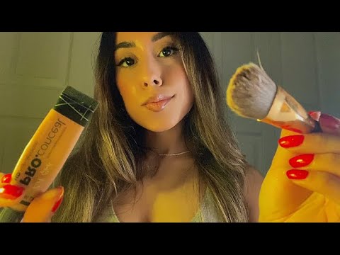 ASMR Roommate Does Your Makeup 💋