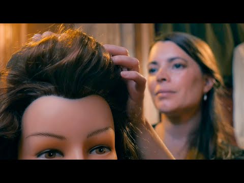 Hair Styling (Edwardian inspired) | ASMR Cozy Basics (hair brushing, scalp massage, soft spoken)