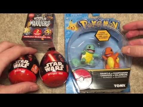 ASMR Star Wars and Pokemon Unboxing