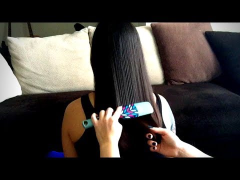 ASMR Relaxing Hair Brushing + Hair Play