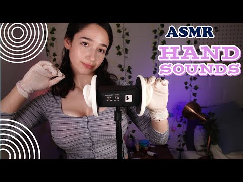 [ASMR] Latex Gloves Hand Sounds , Ear Massage & Tapping  for Tingles (No Talking)