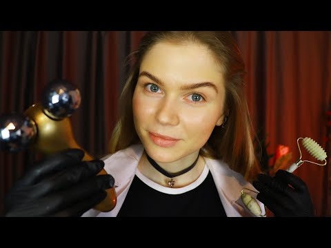 ASMR Relaxing Face Massage Personal Attention with Ambient Music