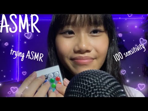 Trying ASMR at 100% sensitivity♡