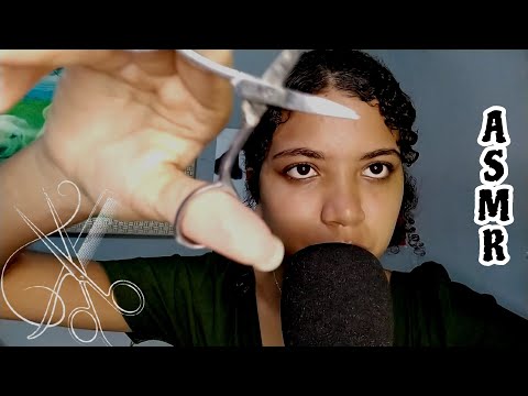 ASMR | uma amadora cortando o seu cabelo 💇‍♀️💇‍♂️