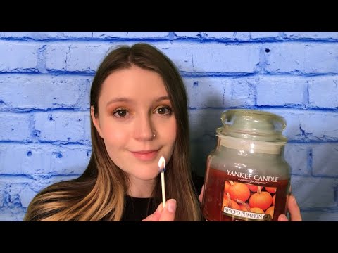 ASMR Candle Tapping and Lighting