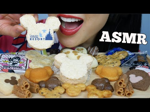 ASMR MICKEY & MINNIE SWEETS AND SNACKS FROM DISNEY TOKYO (SATISFYING EATING SOUNDS) | SAS-ASMR