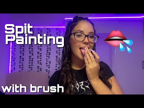 ASMR - INTENSE SPIT PAINTING YOUR FACE | 1H wet mouth sounds 🤤