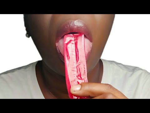 ASMR Lamiendo una paleta lengua 👅loca 😜 sonidos con la  boca 👄 |LILLIPOP MOUTH SOUNDS 😴