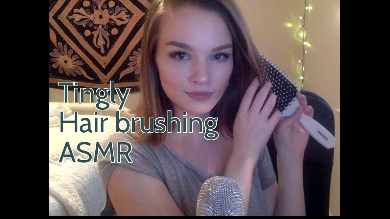 **ASMR Hair brushing and crinkly sounds**