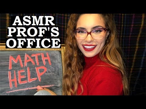 ASMR Math Professor Helps W/ Addition RP *Chalkboard & Nail Tapping Triggers*