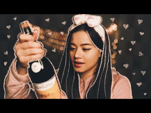 Friends Have a Home Party Together| Role play| EATING SNACKS| Gentle Whispering| Close to MIC| ASMR