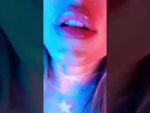 Up close + personal whispers + face touching #asmr #shorts